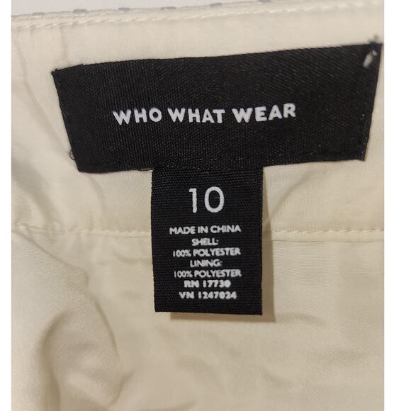 Who What Wear Off-White Mesh Overlay Skirt – Women’s Size 10 - Picture 6 of 8